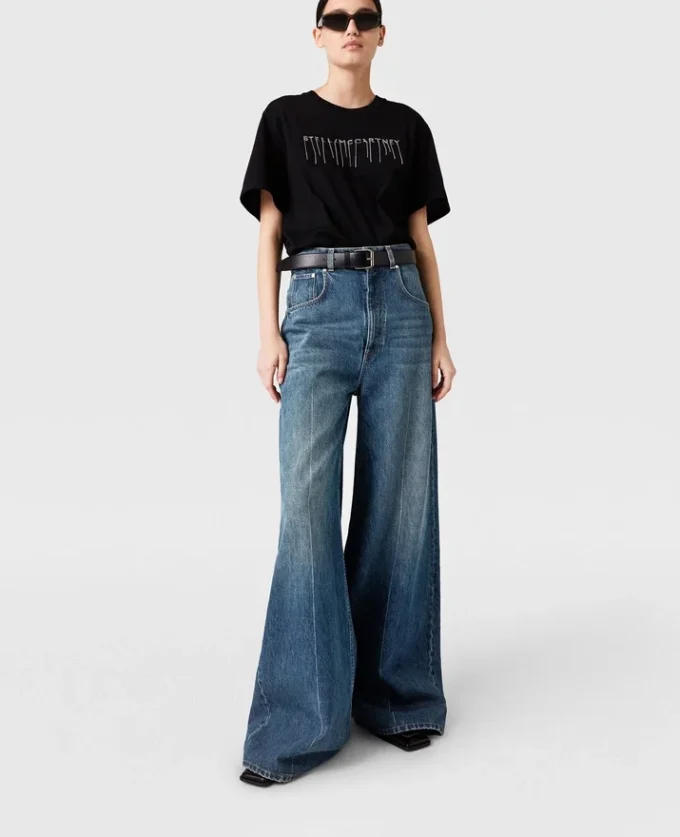 High-Rise Straight Leg Denim Jeans High-Rise Straight Leg Denim Jeans