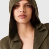 Hooded Long-Sleeve Cropped Sweater Hooded Long-Sleeve Cropped Sweater