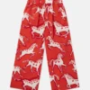 Horse-Print Popeline Trousers Horse-Print Popeline Trousers