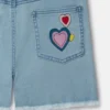 I Love You Embroidered Denim Dungarees I Love You Embroidered Denim Dungarees