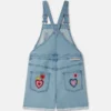 I Love You Embroidered Denim Dungarees I Love You Embroidered Denim Dungarees