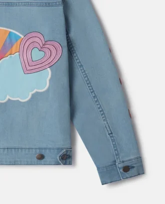 I Love You Embroidered Denim Jacket I Love You Embroidered Denim Jacket