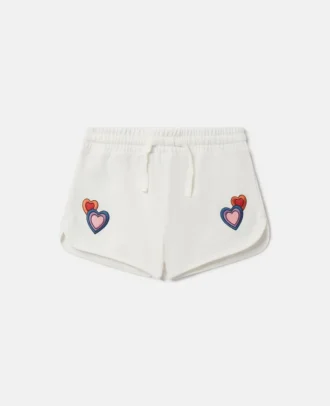 I Love You Embroidered Shorts