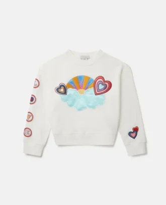 I Love You Embroidered Sweatshirt