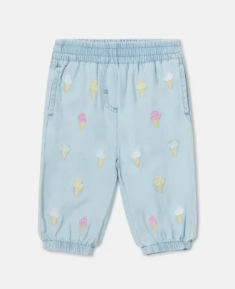 Ice Cream Embroidered Sweatpants