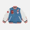 Initial Graphic Varsity Bomber Jacket Initial Graphic Varsity Bomber Jacket