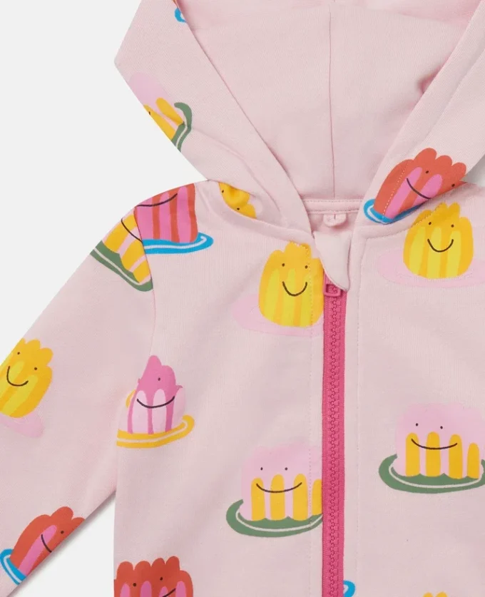 Jelly Print Full-Zipper Hoodie Jelly Print Full-Zipper Hoodie