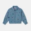 Jewel Embroidered Denim Jacket Jewel Embroidered Denim Jacket