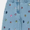 Jewel Embroidered Denim Jeans Jewel Embroidered Denim Jeans