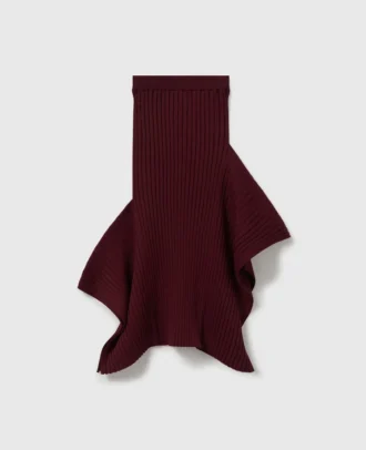 Knit Kick-Flare Midi Skirt