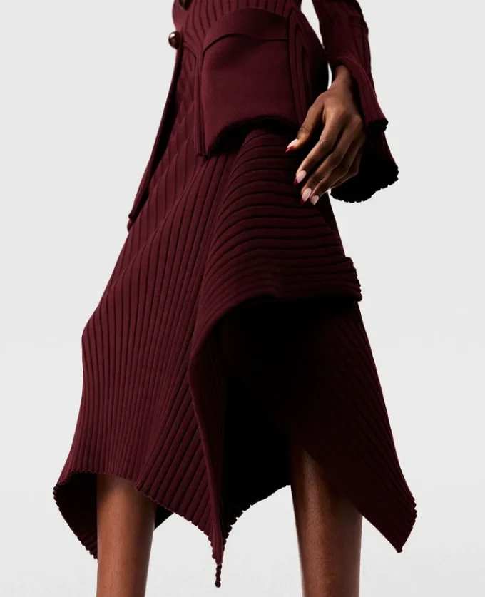 Knit Kick-Flare Midi Skirt Knit Kick-Flare Midi Skirt