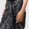 Knotted Asymmetric Leopard Midi Skirt Knotted Asymmetric Leopard Midi Skirt