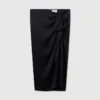 Knotted Asymmetric Midi Skirt Knotted Asymmetric Midi Skirt