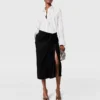 Knotted Asymmetric Midi Skirt Knotted Asymmetric Midi Skirt