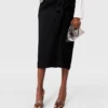 Knotted Asymmetric Midi Skirt Knotted Asymmetric Midi Skirt