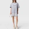 Lace-Insert Graphic T-Shirt Dress Lace-Insert Graphic T-Shirt Dress