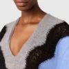 Lace Insert Long Sleeved Sweater Lace Insert Long Sleeved Sweater