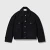 Lace-Insert Paneled Denim Jacket Lace-Insert Paneled Denim Jacket