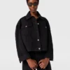 Lace-Insert Paneled Denim Jacket Lace-Insert Paneled Denim Jacket