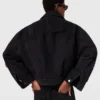 Lace-Insert Paneled Denim Jacket Lace-Insert Paneled Denim Jacket