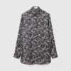 Lace Print Oversized Shirt Lace Print Oversized Shirt
