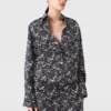 Lace Print Oversized Shirt Lace Print Oversized Shirt