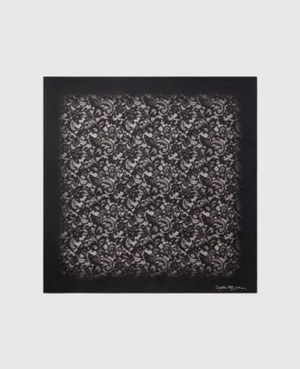 Lace Print Square Scarf