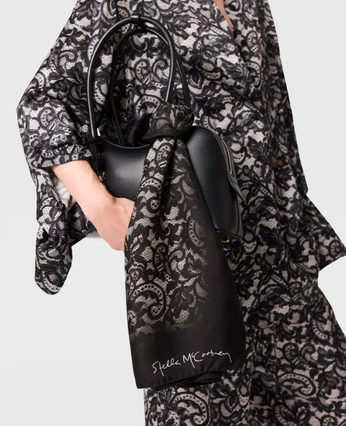 Lace Print Square Scarf Lace Print Square Scarf