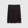 Lace Satin Midi Skirt Lace Satin Midi Skirt