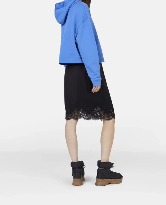 Lace Satin Midi Skirt Lace Satin Midi Skirt