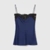 Lace-Trim Satin Top Lace-Trim Satin Top