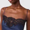 Lace-Trim Satin Top Lace-Trim Satin Top