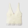 Lace-Trim V-Neck Top Lace-Trim V-Neck Top