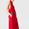 Lace-Trimmed Satin Midi Skirt Lace-Trimmed Satin Midi Skirt