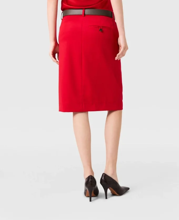 Lace-Trimmed Satin Midi Skirt Lace-Trimmed Satin Midi Skirt