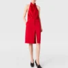 Lace-Trimmed Satin Midi Skirt Lace-Trimmed Satin Midi Skirt