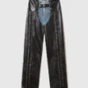 Lace-Up Vegan Chap Jeans Lace-Up Vegan Chap Jeans