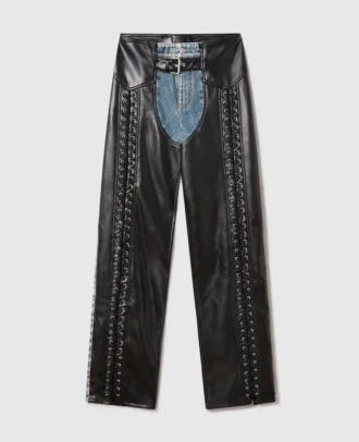 Lace-Up Vegan Chap Jeans