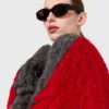 Laced Sleeves Cableknit Turtleneck Sweater Laced Sleeves Cableknit Turtleneck Sweater