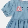 Ladybird-Embroidered Denim Dress Ladybird-Embroidered Denim Dress