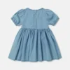 Ladybird-Embroidered Denim Dress Ladybird-Embroidered Denim Dress