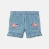 Ladybird-Embroidered Denim Shorts Ladybird-Embroidered Denim Shorts