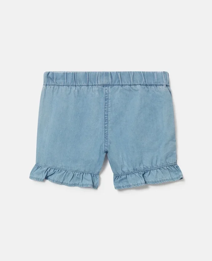 Ladybird-Embroidered Denim Shorts Ladybird-Embroidered Denim Shorts