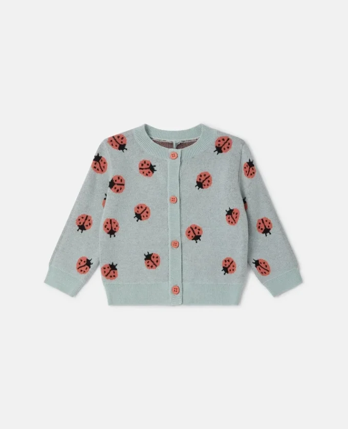 Ladybird Knitted Crewneck Cardigan Ladybird Knitted Crewneck Cardigan