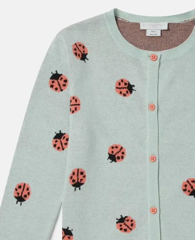 Ladybird Knitted Crewneck Cardigan Ladybird Knitted Crewneck Cardigan