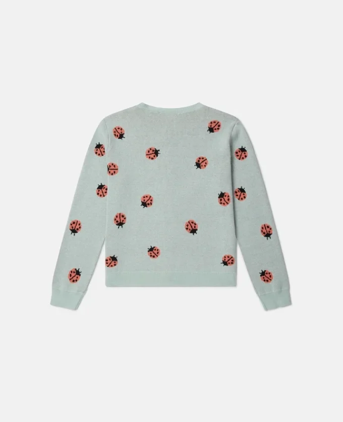 Ladybird Knitted Crewneck Cardigan Ladybird Knitted Crewneck Cardigan