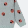Ladybird Knitted Crewneck Cardigan Ladybird Knitted Crewneck Cardigan