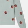 Ladybird Knitted Crewneck Cardigan Ladybird Knitted Crewneck Cardigan
