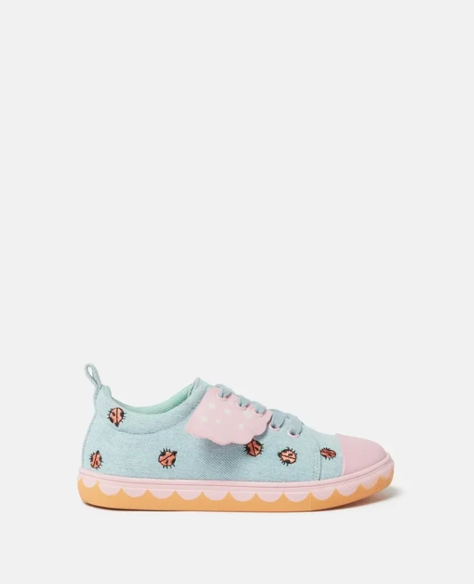 Ladybird Lace-Up Canvas Sneakers Ladybird Lace-Up Canvas Sneakers