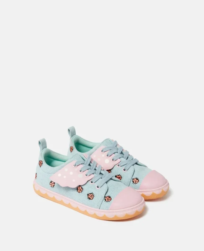 Ladybird Lace-Up Canvas Sneakers Ladybird Lace-Up Canvas Sneakers